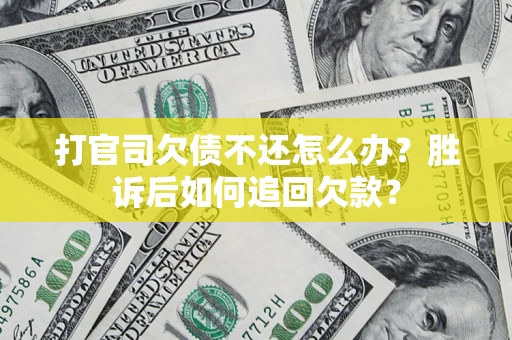 武汉打官司欠债不还怎么办？胜诉后如何追回欠款？
