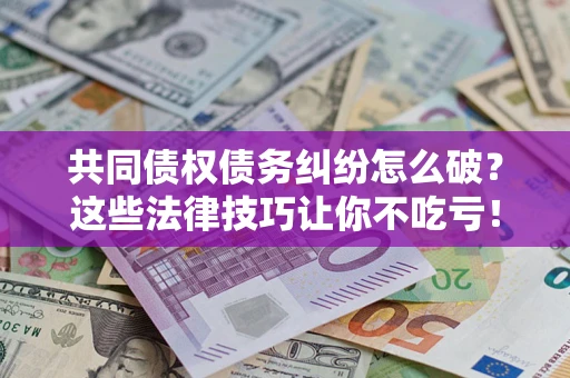 武汉共同债权债务纠纷怎么破？这些法律技巧让你不吃亏！