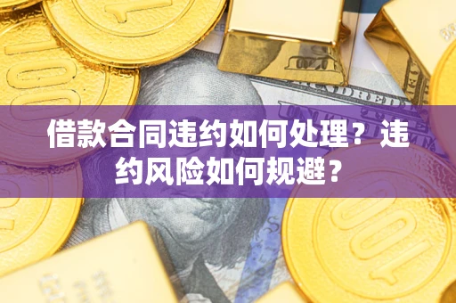 武汉借款合同违约如何处理？违约风险如何规避？