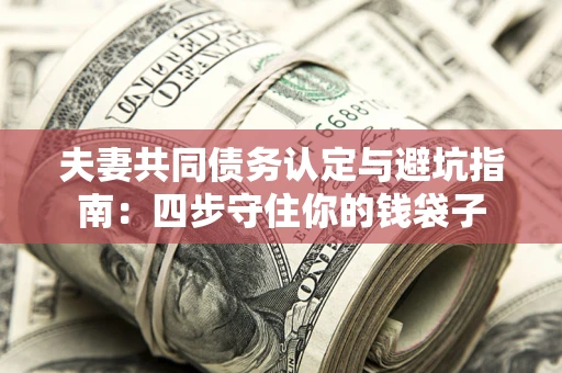 武汉夫妻共同债务认定与避坑指南：四步守住你的钱袋子