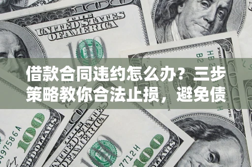 武汉借款合同违约怎么办？三步策略教你合法止损，避免债务危机升级