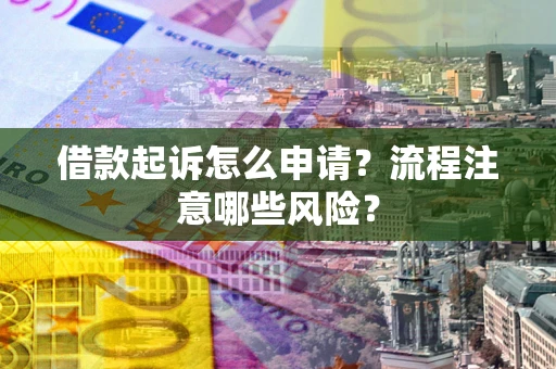 武汉借款起诉怎么申请？流程注意哪些风险？