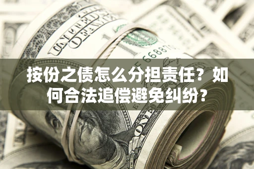 武汉按份之债怎么分担责任？如何合法追偿避免纠纷？