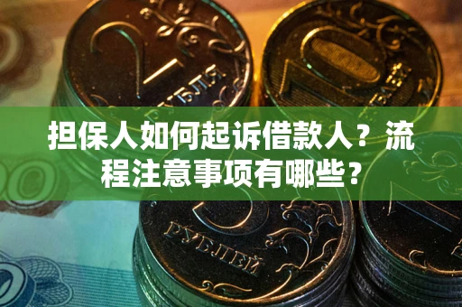 武汉担保人如何起诉借款人？流程注意事项有哪些？